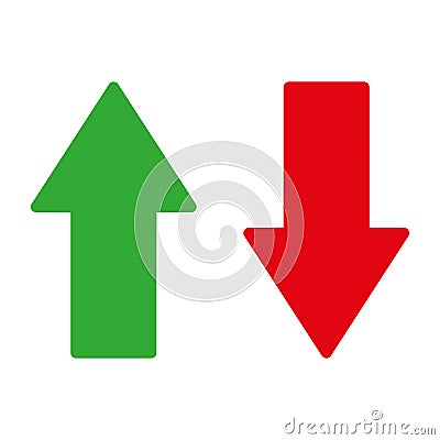 Arrow up and down - vector Vector Illustration